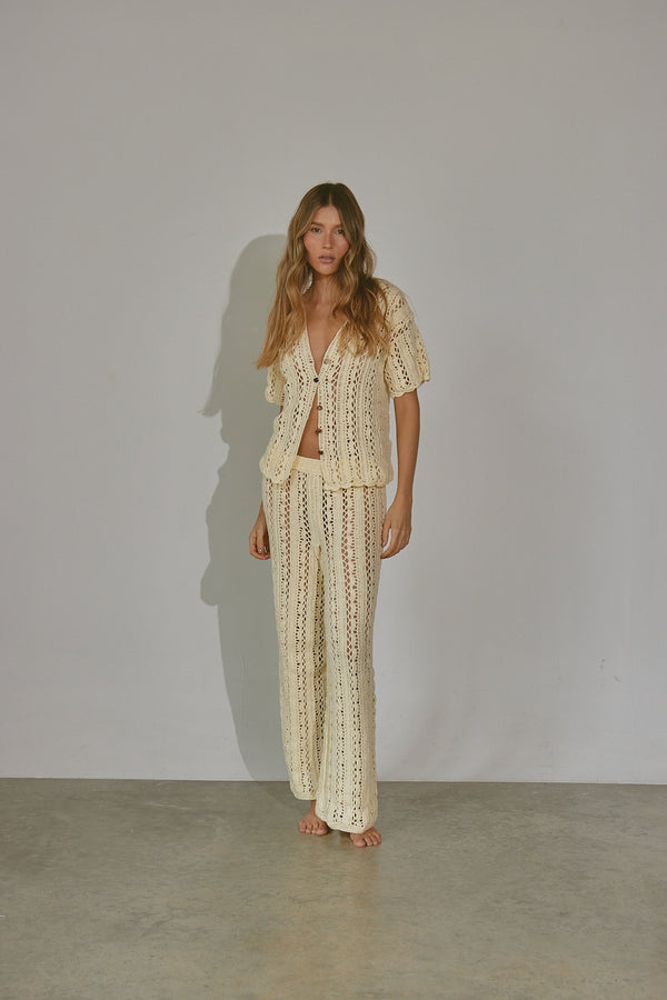 BOHO BUTTER YELLOW PANT