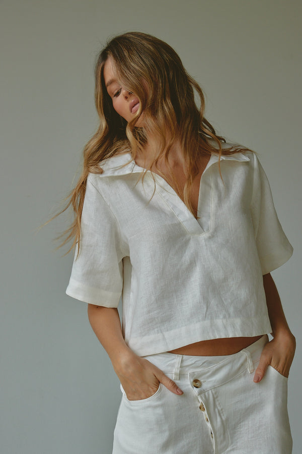POLO LINEN SHIRT