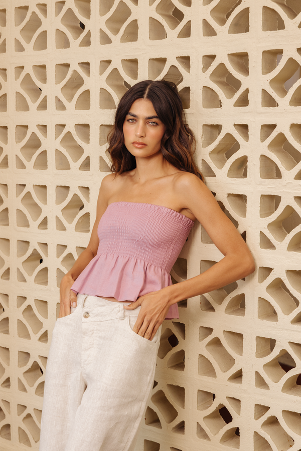 SCRUNCHIE LILA TOP